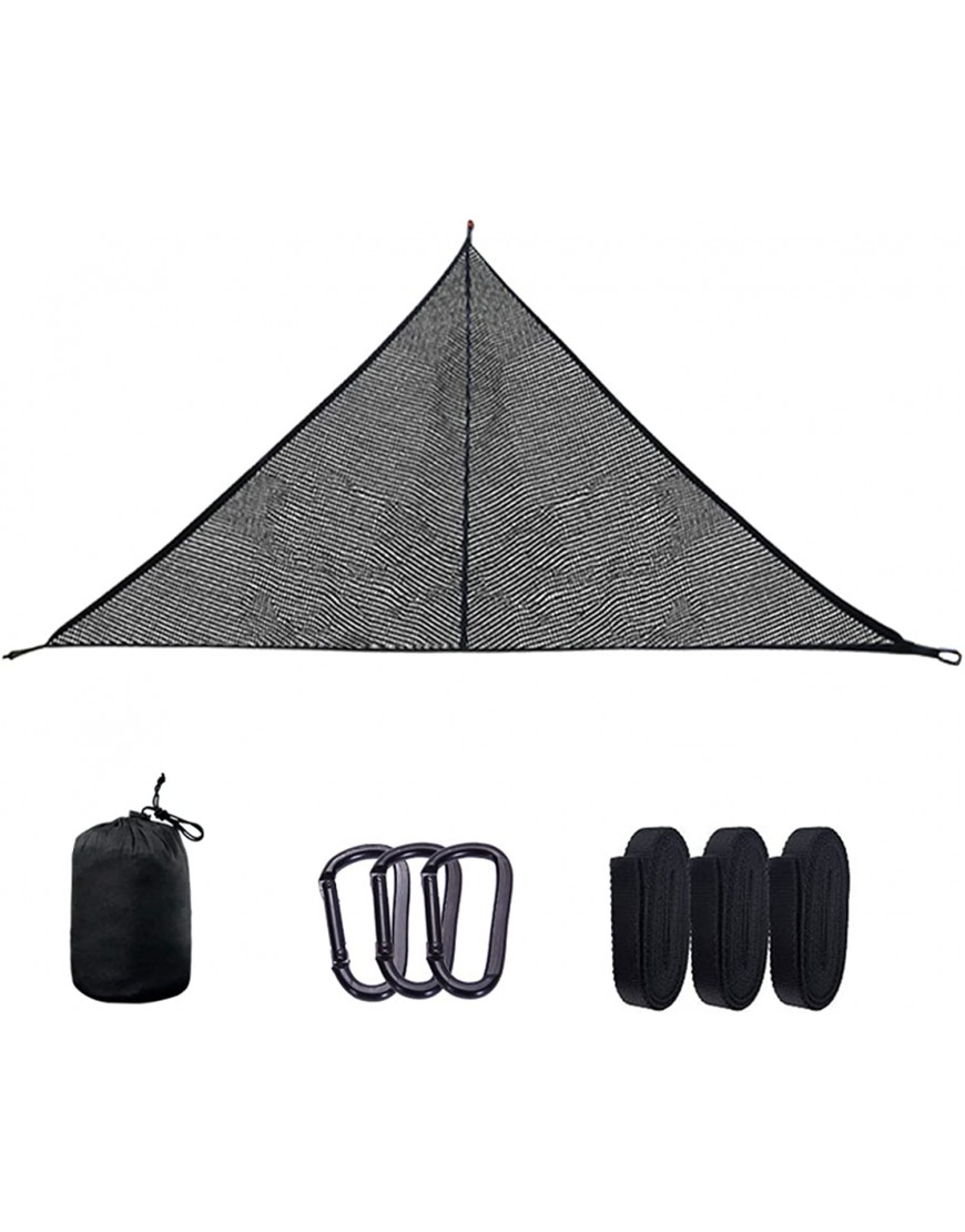 Khaco Atmungsaktive Mesh-Dreieck-Hängematte im Freien für Camping-Wandern - B09V116F32