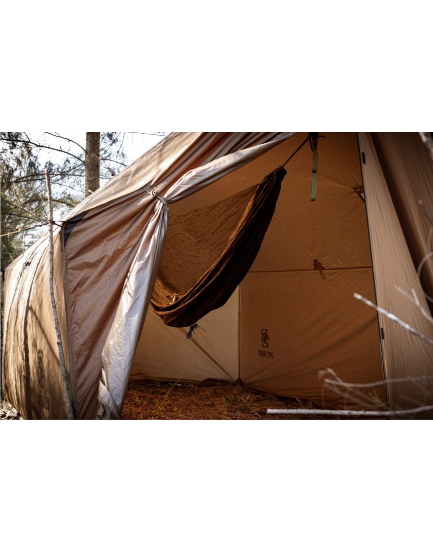 OneTigris TEGIMEN Hängematte heißes Zelt mit Herdwagenheber geräumiges vielseitiges Wandzelt mit Reißverschluss-Zelttasche 3000 mm wasserdicht - B08R7JYNK9