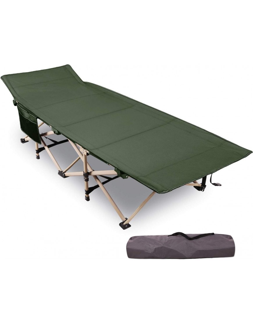 REDCAMP Campingbett für Erwachsene robust 71,1 cm extra breit stabil tragbar für Camping Büro Grau - B083FHGGZF
