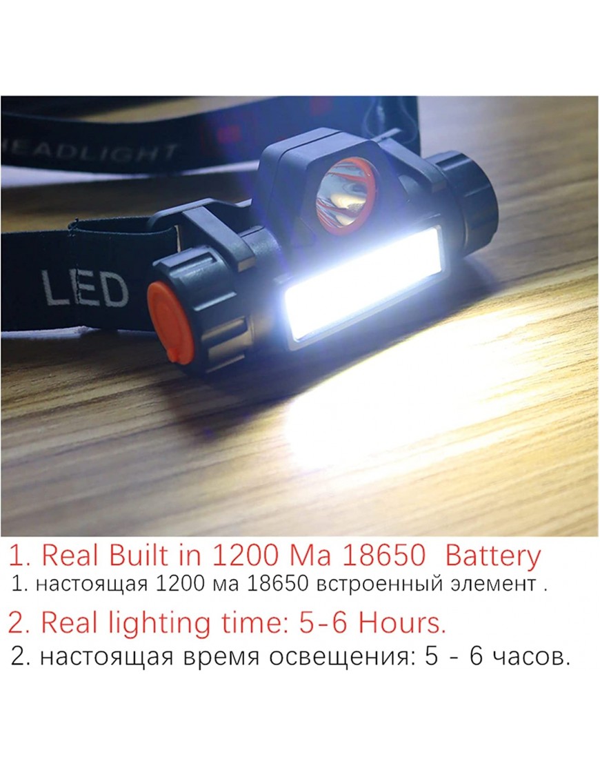 JHGTRFFM Stirnlampenzubehör Tragbare Mini-Taschenlampe Laterne LED-Scheinwerfer-Scheinwerfer im Freien Emitting Color : D Packing - B0969TXRLB