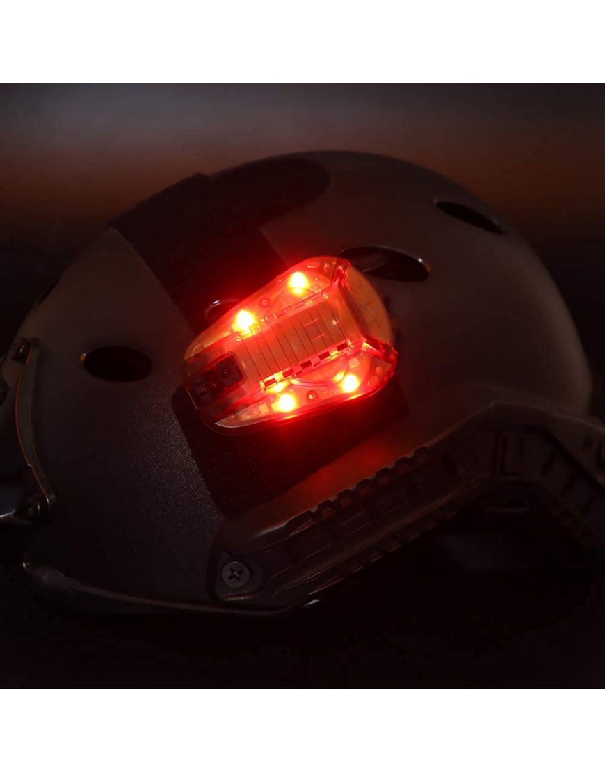 JOYASUS Taktische Helmlampe wasserdicht Airsoft-Helm grün-rot Stroboskop-Signal-Lampe. - B0932GJ4CJ