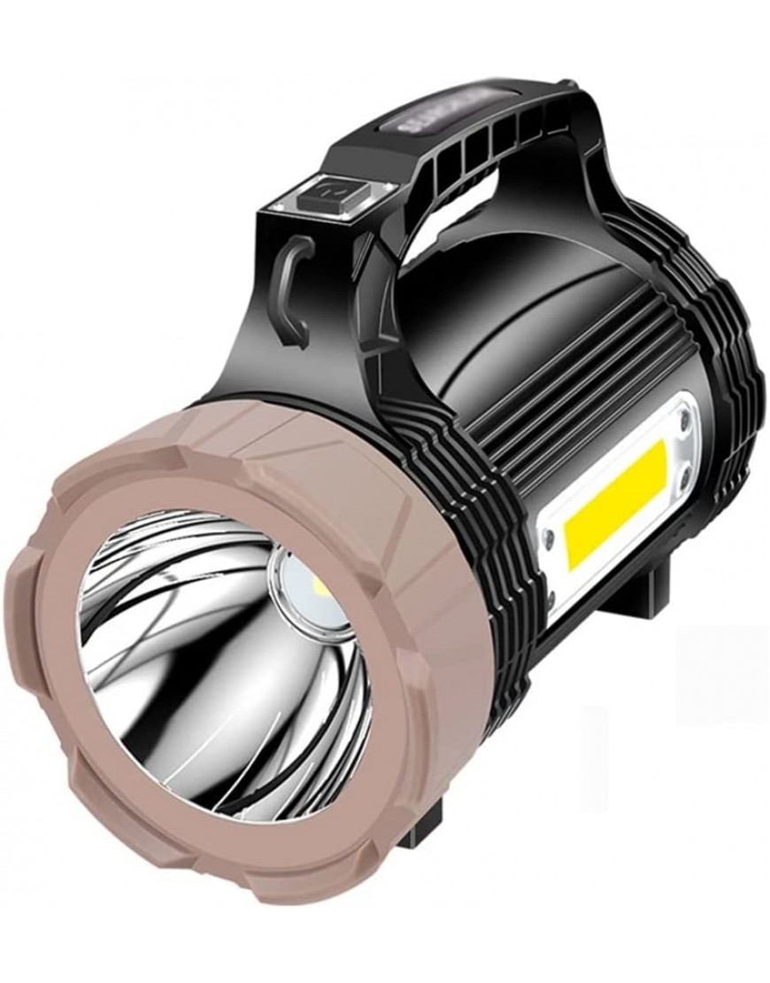 LED Taschenlampe tragbar USB Wiederaufladbare Suchscheinwerfer-Scheinwerfer mit Base Fishing Light Laterne Flutlicht Farbe: Agröße: 20,5 * 10.8 * 10.2cm zhengzilu - B09SYKWS5D