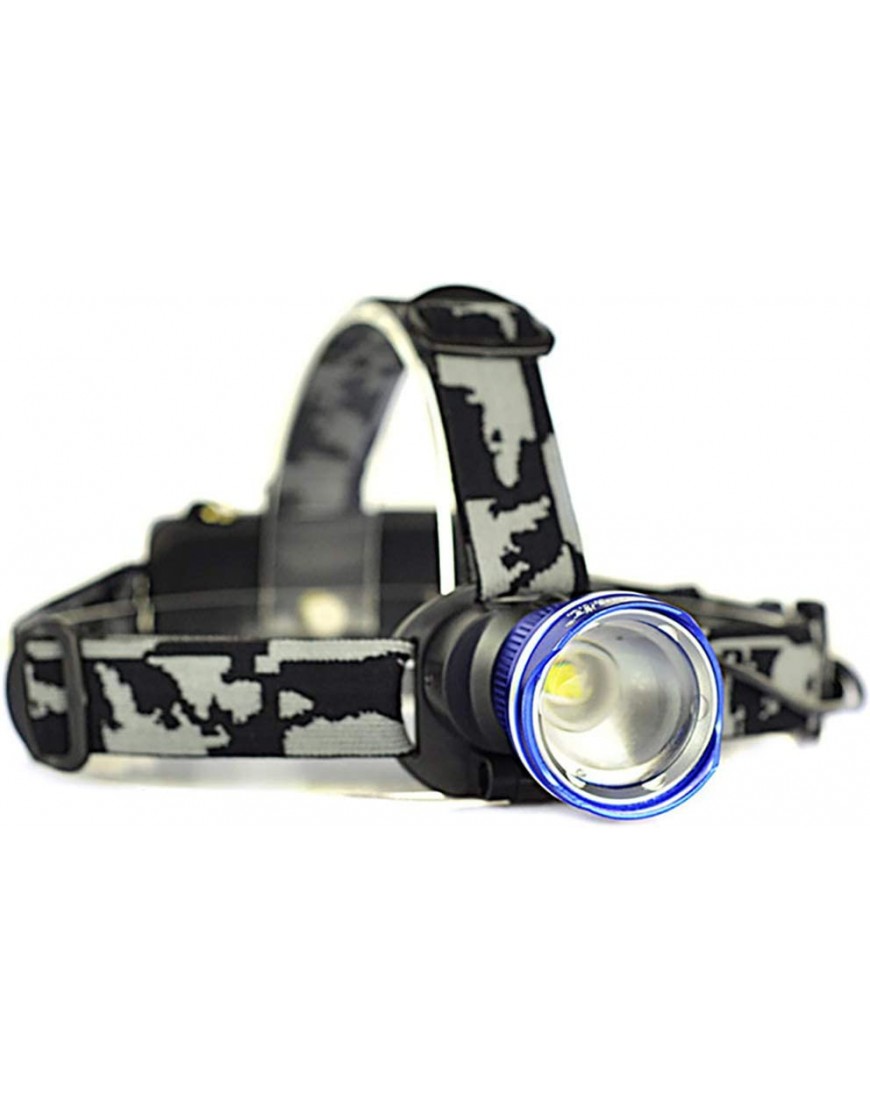 YANGMAN-L LED Stirnlampe Scheinwerfer 3000 Lumen Stirnlampen mit 3 Licht-Modi für Camping Reiten Laufen Fischen Jagen Lesen Auto-Reparatur usw. Nicht inklusive Batterie,Blau - B08JQFDWMN