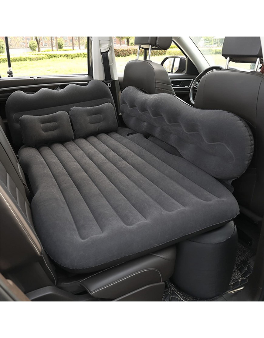 QAZX Auto Luftmatratze Kofferraum Rücksitz Auto Aufblasbare Matratze mit 2 Kissen und Elektrische Luftpumpe Car Accessories für Camping Outdoor - B097JJGWSL