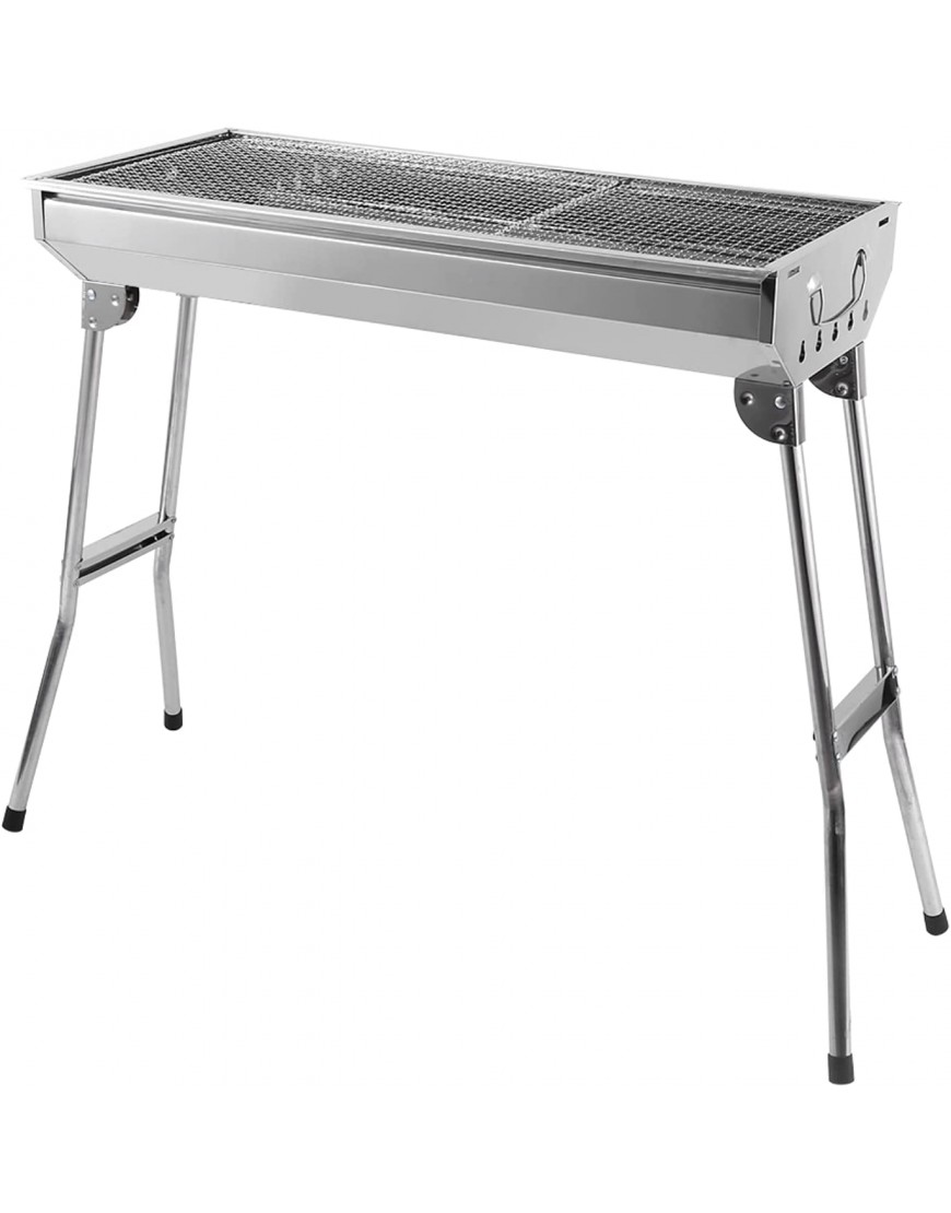 AGM Holzkohlegrill Camping Grill Holzkohle,Klappgrill Tragbarer Grill,Für Camping Garten Picknick Party 68x 32x 73 cm für 5-10 Personen - B09VPMXZ9R