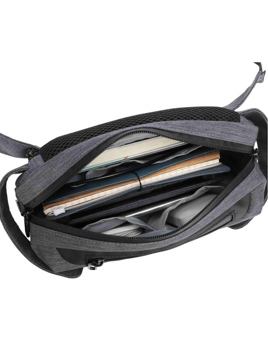 Vmokki Gürteltasche mit USB Ladeport Klein Wasserdicht Anti-Diebstahl Hüfttasche Bauchtasche Unisex für Wandern Sport Outdoor Reise Schwarz - B08G85MYSH