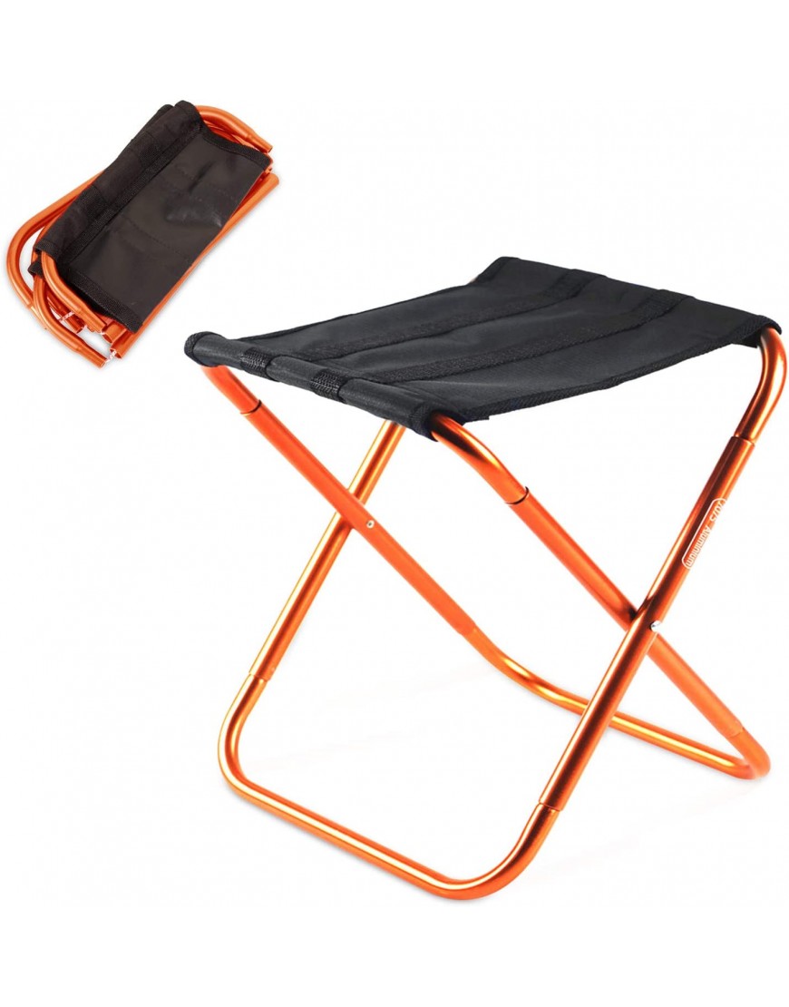 DORRISO Klapphocker Camping Hocker Klappbar Aluminium Klapphocker Faltbar Kompakt Folding Chair Mini Portable Hocker für BBQ Camping Reise Wandern - B07V5PXZ4F
