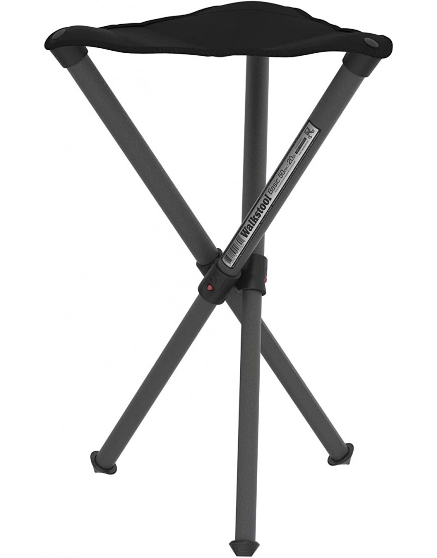 Walkstool Modell Basic 3-Beiniger Klapphocker aus Aluminium Faltbar 2 wählbare Modelle mit den festen Sitzhöhen 50 und 60 cm Belastbar mit 150 Bis 175 kg Hergestellt in Schweden - B000XYWJZ2