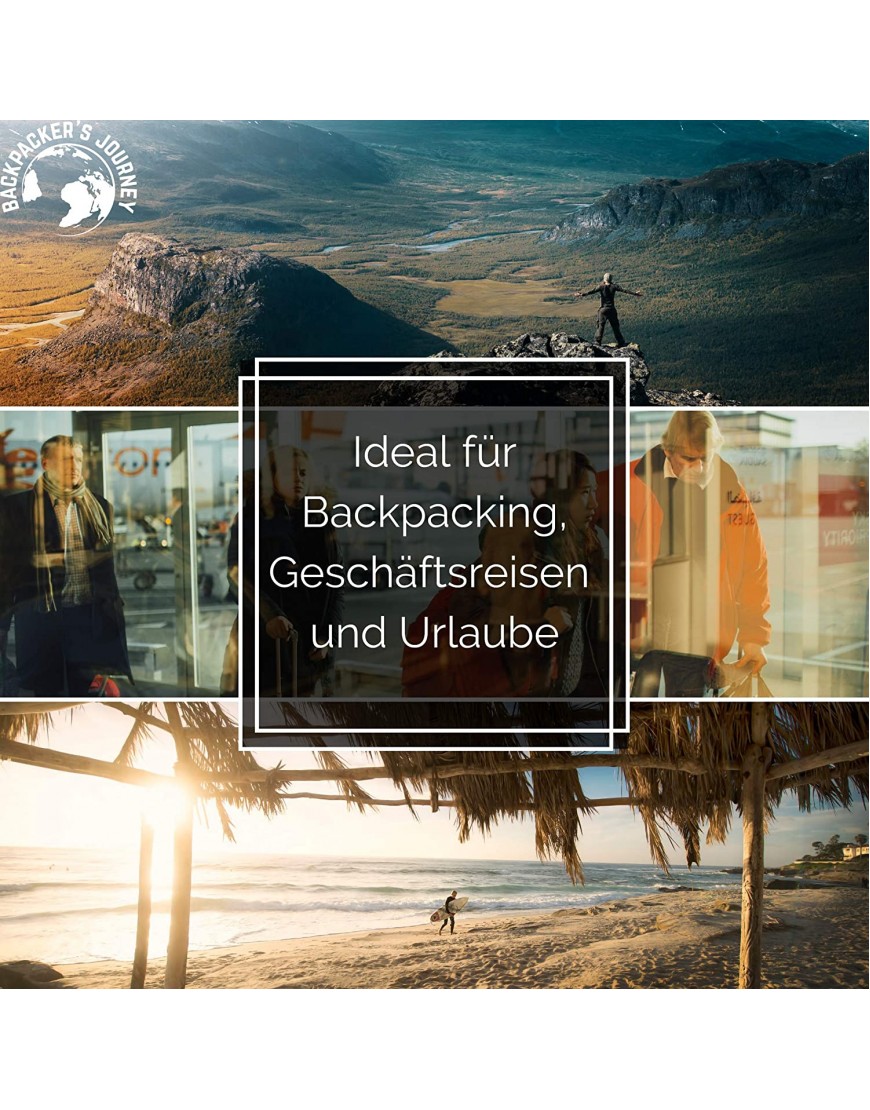 Backpacker's Journey Reiseschlafsack ab 155g ultraleichter und platzsparender Hüttenschlafsack aus Mikrofaser. Ideal für Backpacking Hostels und Hütten - B07CVCJL93