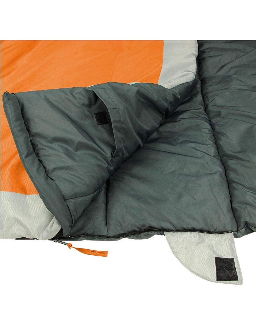 Fridani Kinderschlafsack QO 170 x 70cm Deckenschlafsack +6 °C Orange warm wasserabweisend waschbar - B01F2UACF0