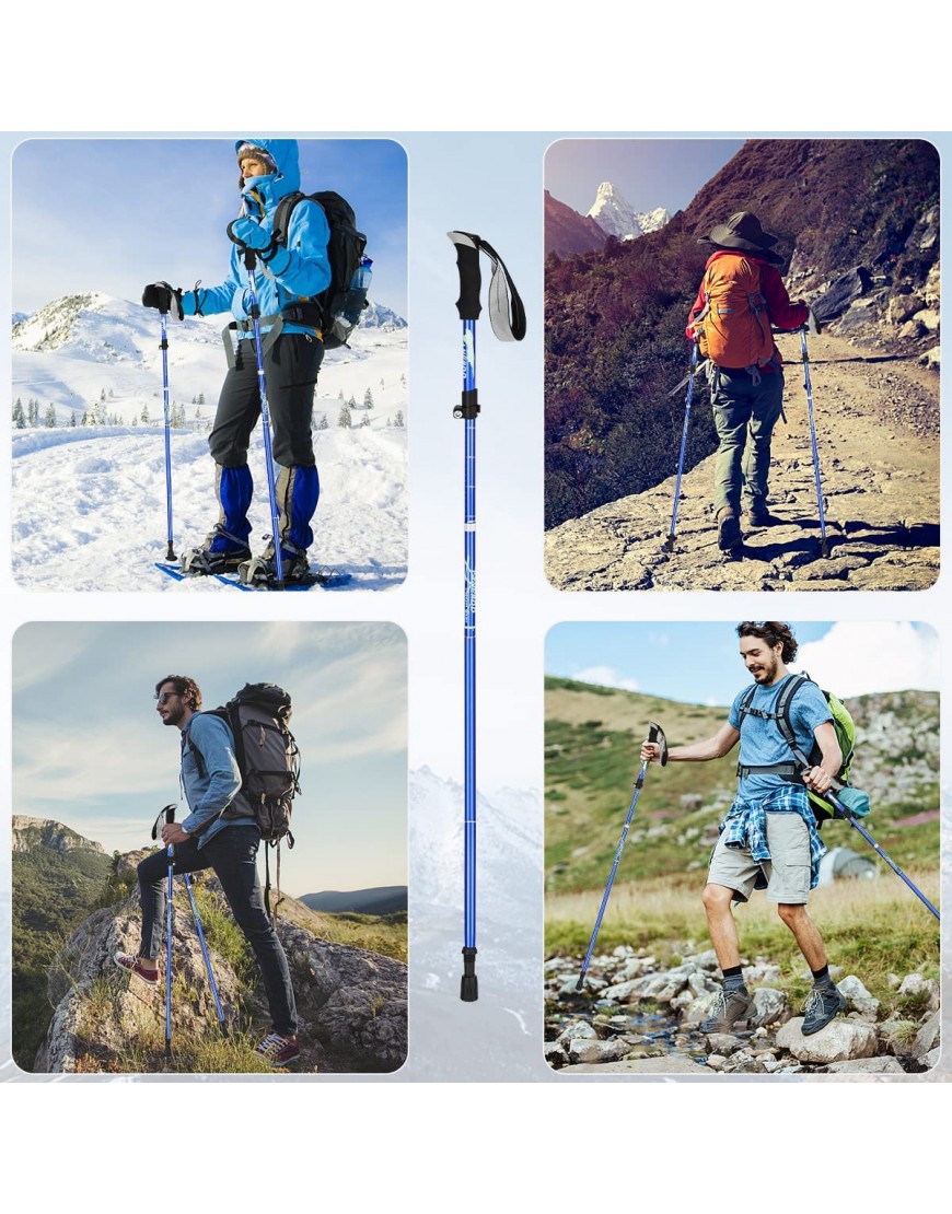 Wanderstöcke Trekkingstöcke,RANJIMA Premium Carbon Wanderstöcke,Walking Stöcke,Trekkingstöcke für Damen Herren,Walking-Stöcke für Bergsteigen Wandern mit Tragetasche - B09Q35VZJT