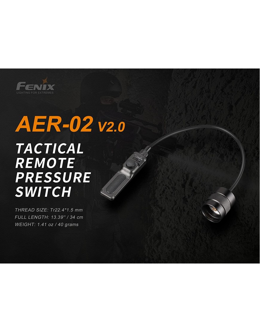 fenix Aer-02 V2.0 Lampe Schwarz Einheitsgröße - B07X1VQXFL