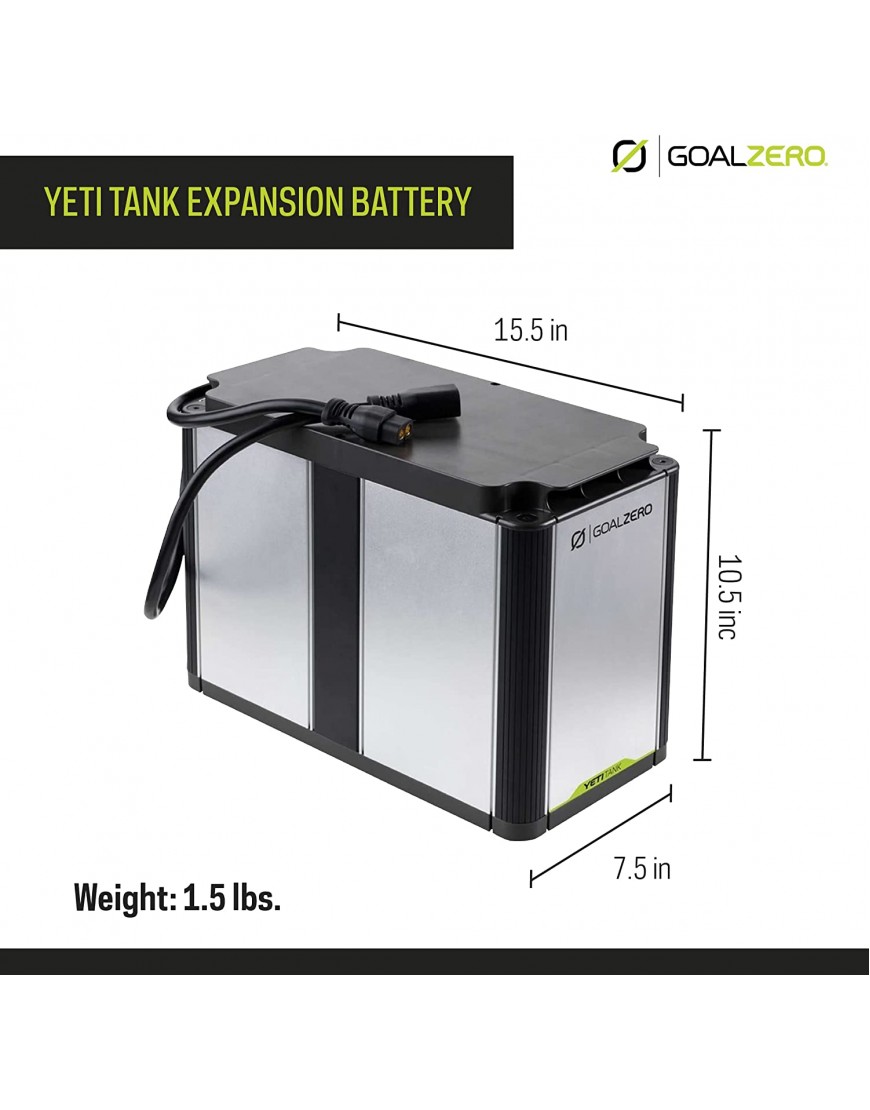 Goal Zero Gz23105 Erweiterungsbatterie 39.37 x 19.05 x 26.67 cm - B08SMQ3MR5