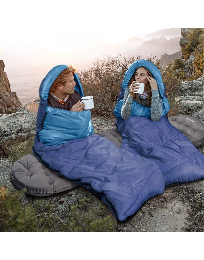 Bessport Schlafsack,5℃Warm Deckenschlafsack 3 Jahreszeiten Outdoor Schlafsack Wasserdichter & Ultraleicht für Trekking Camping und Reisen - B09KC7YFH1