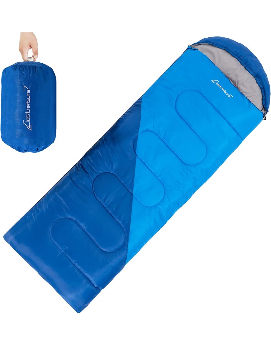 Clostnature Leichter Schlafsack für Camping – Outdoor Lässiger Deckenschlafsäcke mit Kleines Packmaß für Erwachsene Damen Herren Wandern Sport Bergsteigen - B09PV7VT2K