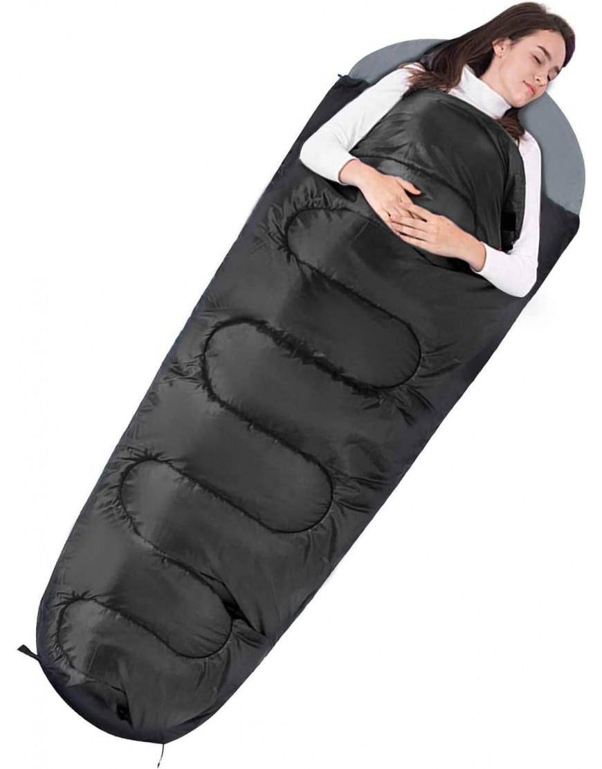 Omenluck 1 x Outdoor-Schlafsack mit Kompressionssack leicht für warmes und kaltes Wetter. - B08NDMN3VX