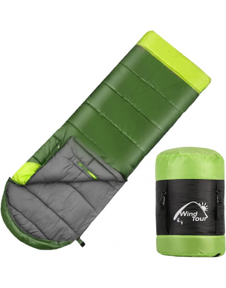 ONETOALL Schlafsack Deckenschlafsack Erwachsene Outdoor aus Baumwolle 4 Jahreszeiten für Camping Temperaturen bis -10℃ 1,65kg 220cm×75cm - B09NPQJVDW