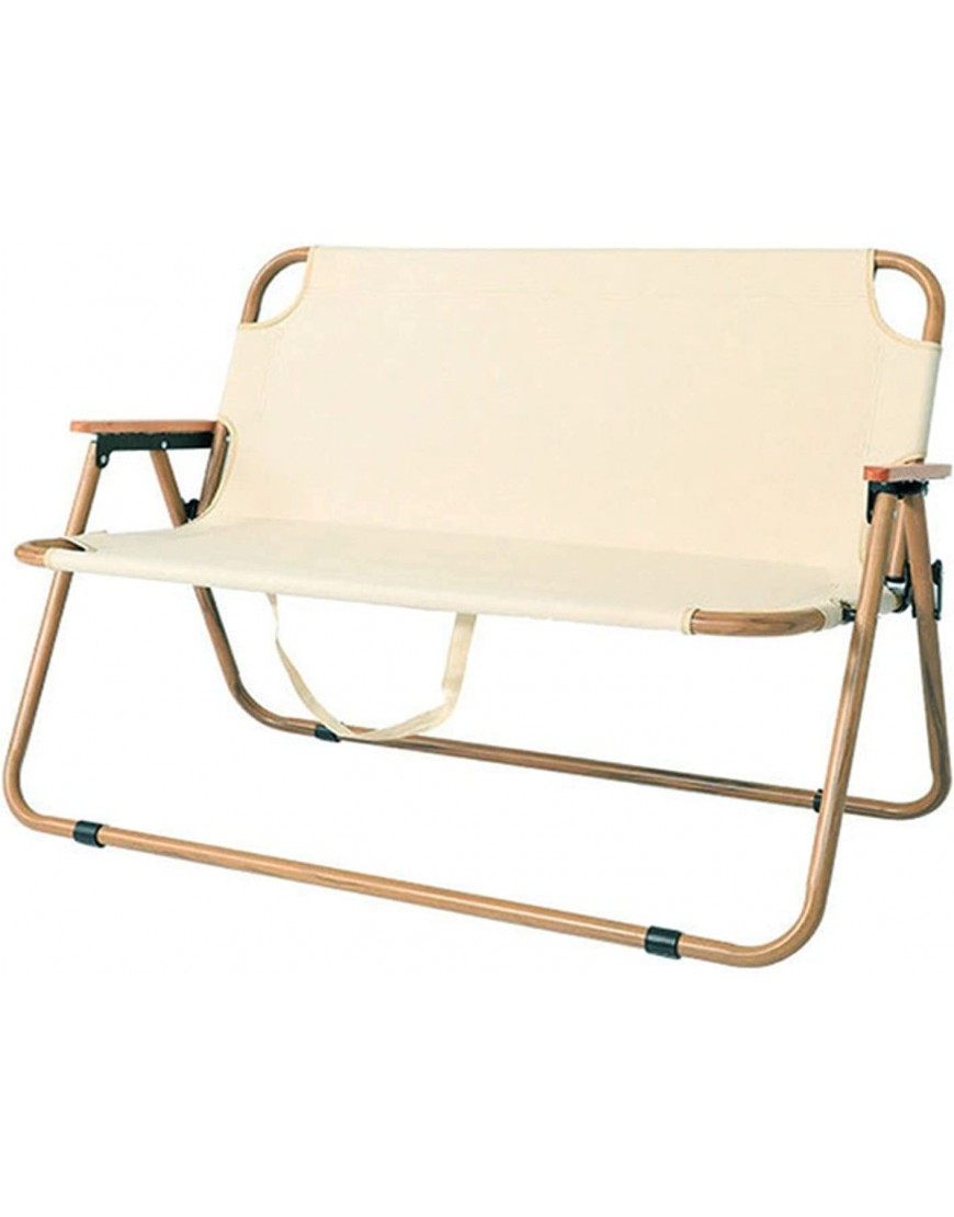 DFGDFG Outdoor Folding Doppelsitz Stuhl Tragbare Ultraleiche Holz Relax Camping Picknickstühle 2 Personen Garten Nickerchen Stuhl Color : Khaki - B09HC3RLDB