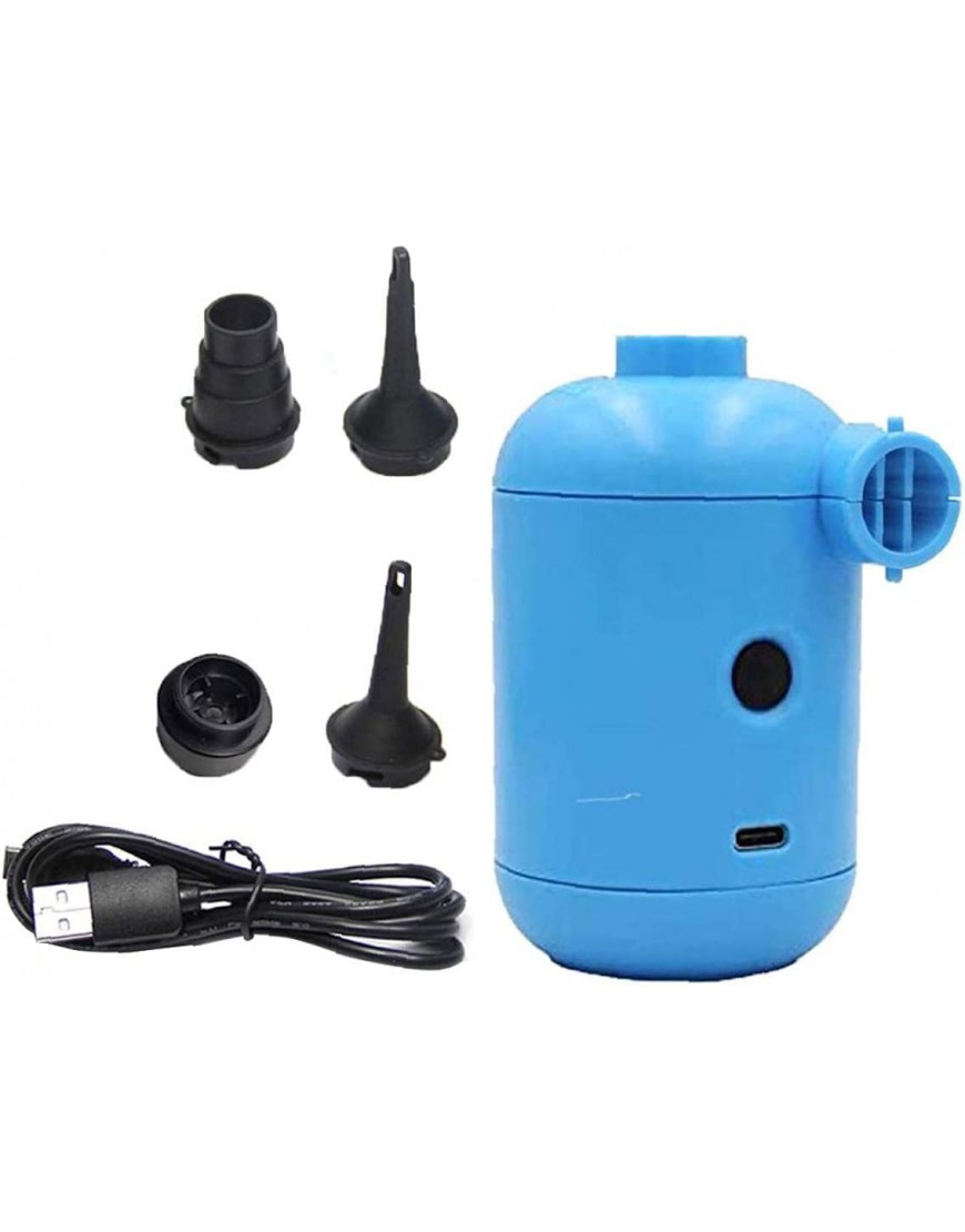 Yililay Luft aufblasbare Pumpe Portable USB-elektrische Luftpumpe für aufblasbare Luftmatratze aufblasbaren Pool Luftmatratze Camping Blue Bed - B096PBBKTL