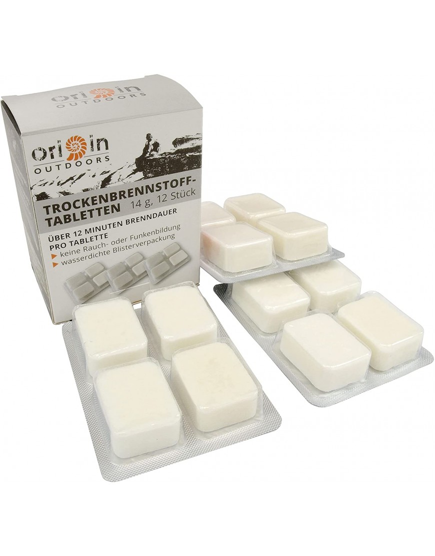 Origin Outdoors Trockenbrennstofftabletten 14 g 24 Pack - B09GB9QP2K
