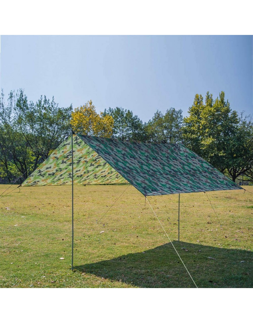 FAMKIT Multifunktionale Zeltplane für Outdoor-Reisen wasserdicht tragbar für Regenfliegen Picknick Überlebensschutz Sonnenschutz für Camping Wandern Überlebensausrüstung - B08LSDFRVP