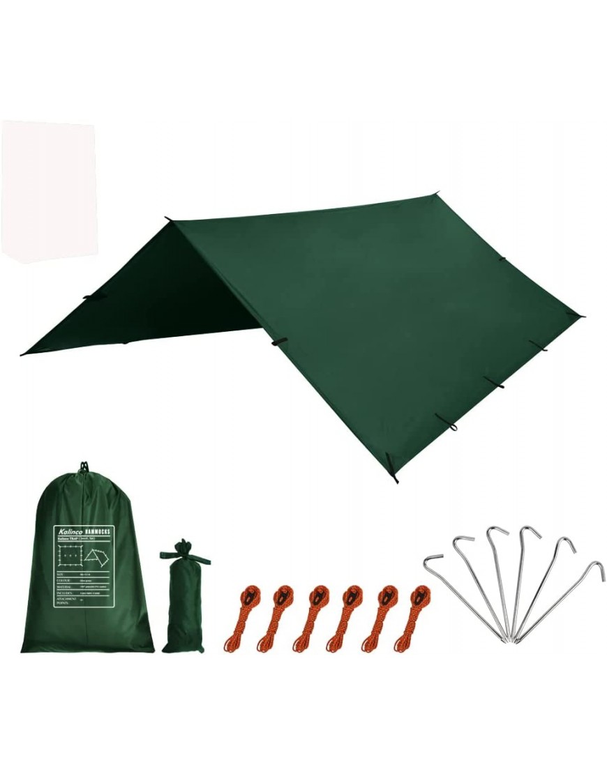 KALINCO Zeltplane Tarp für Hängematte Regenschutz Sonnensegel für Ourdoor Camping Wasserdicht Anti-UV - B0872D8B2W