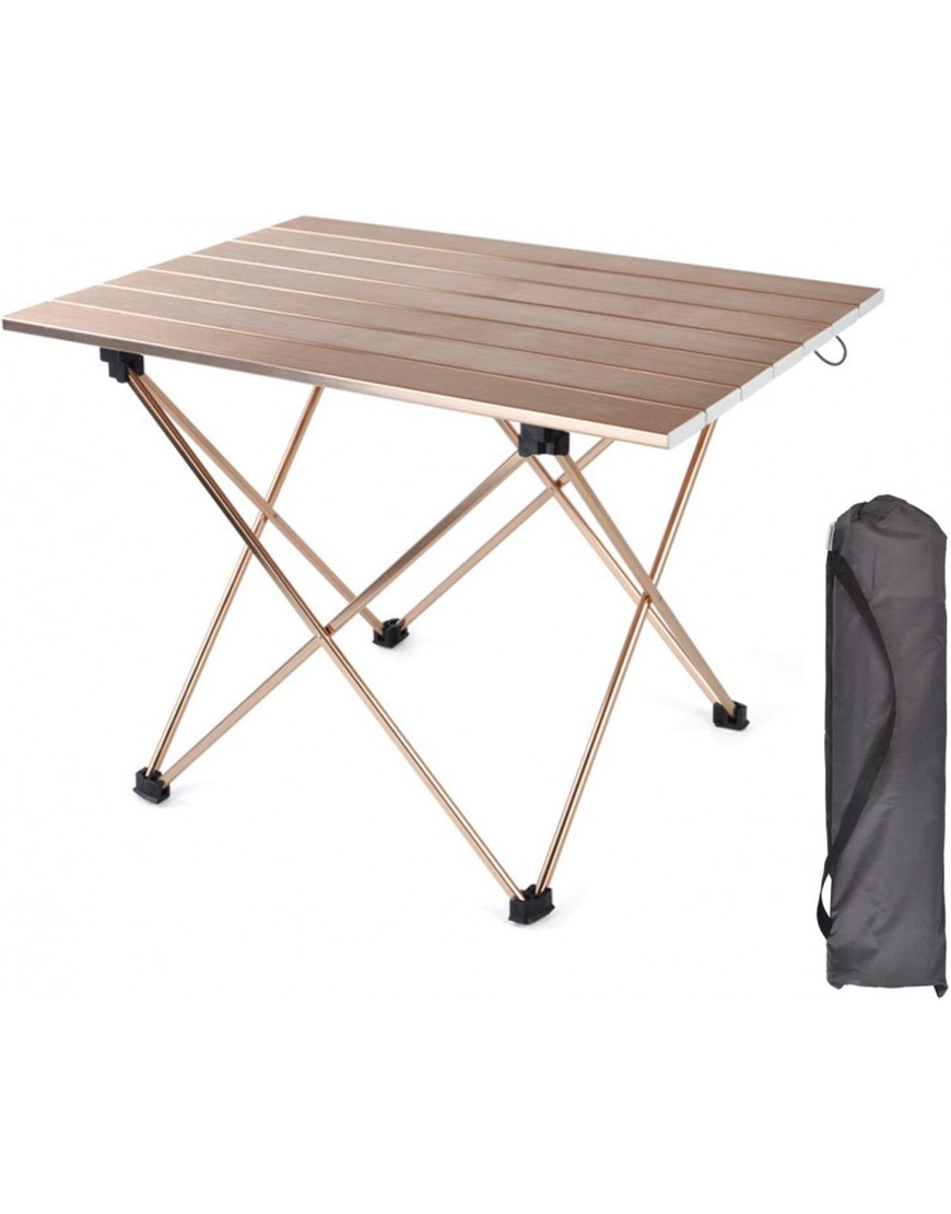 Wikidea Klappbarer Camping-Tisch Tragbarer und Leichter Tisch-Camping-Tisch im Freien Klappbarer Tisch-Camping-Tisch aus Aluminiumsmall - B08ZD43CCQ