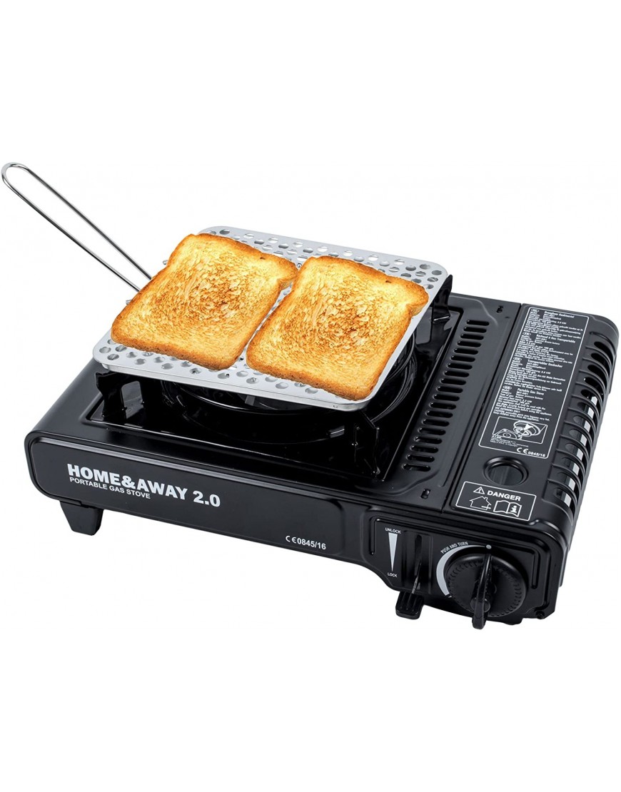 Brigth Spark® Camping Toaster Edelstahl faltbar 20x20cm 200g - B06XCQNC44