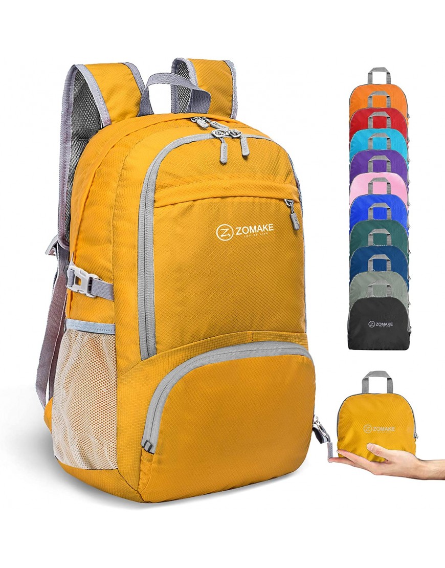 ZOMAKE Ultraleicht Faltbarer Rucksack 30L,Kleiner Rucksäcke Wasserdicht Wanderrucksack Packable Backpack für Damen Herren Outdoor Wandern - B07C1LZJ15