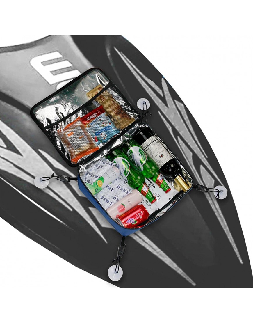 ZJTY wasserdichte Kajak-Kühlbox,Isolierte Kühltasche für Paddleboards Paddleboard-Zubehör Kühltasche mit großem Fassungsvermögen Netztaschen und Saugnäpfen zum Kajakfahren Kanufahren Bootfahren - B0B4BDDCKL