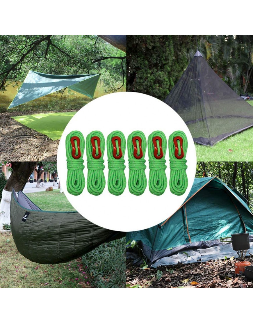 MAGARROW Guy Line Reflektierendes Zeltseil 4mm mit Abspannern für Campingwandern - B07WBYWTGB