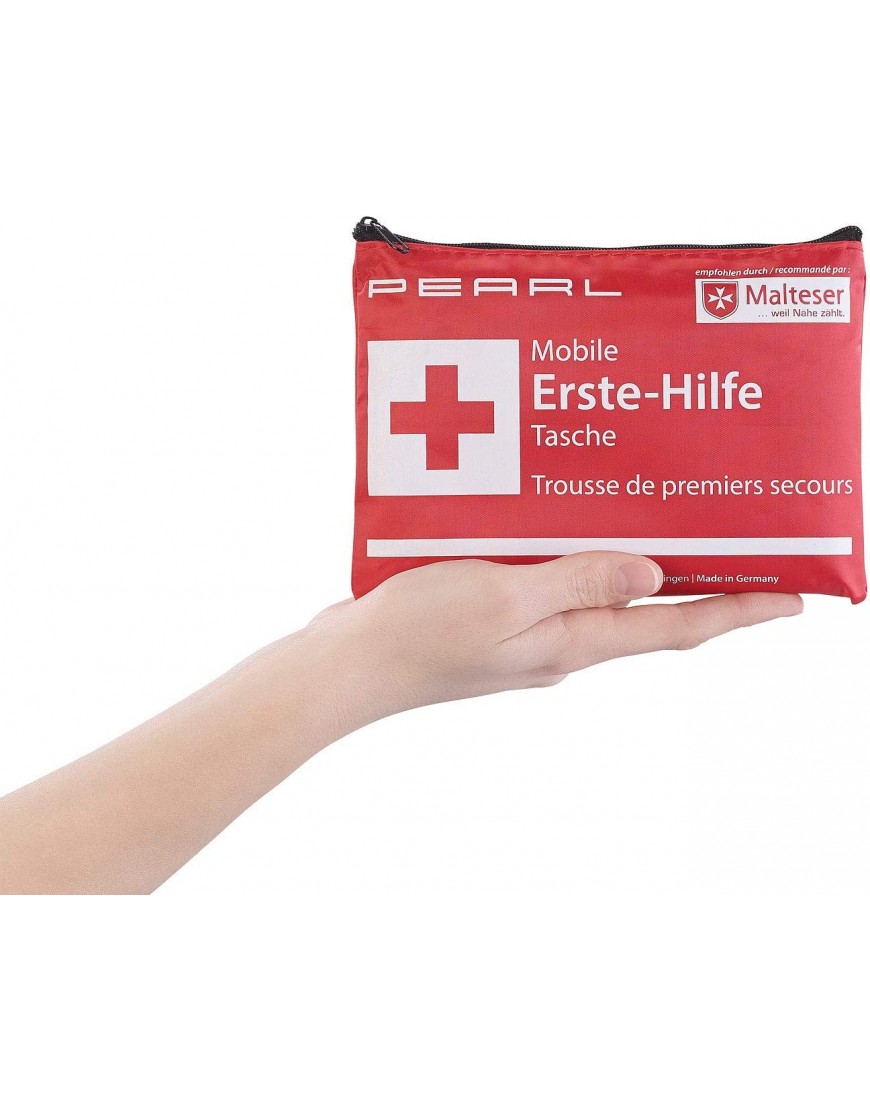 PEARL Erste Hilfe Set: Mobile Erste-Hilfe-Tasche wasserabweisend 24-teilig Notfallset - B07PSJPS5G