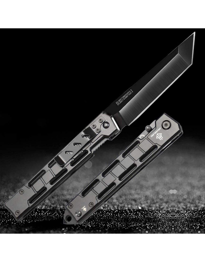 NedFoss Tanto Klappmesser Einhandmesser mit Schleuder Outdoor Messer Messer Folder 8,5 cm Klingenlänge - B07GYL6QHT