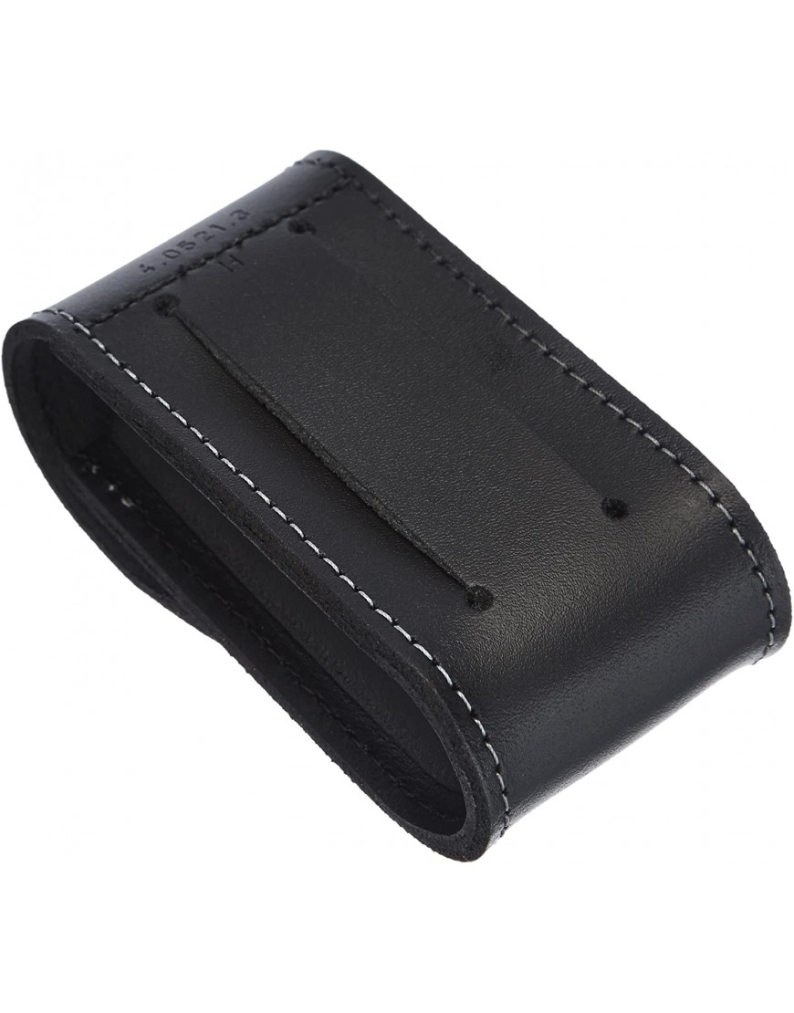 Victorinox Leder-Etui für Taschenmesser Gürtelschlaufe Klettverschluss Schwarz 3cm x 10cm - B0001P14OK